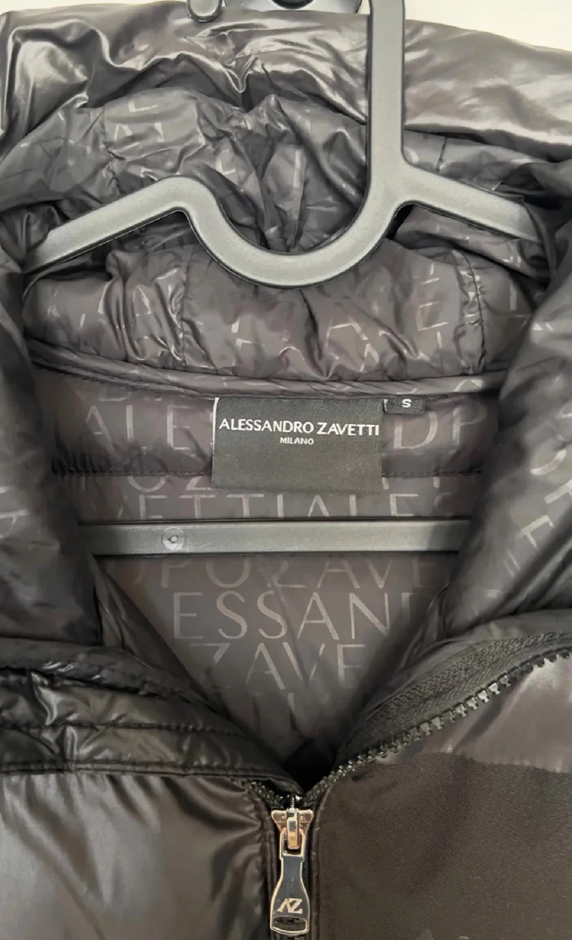 Svart pufferjacka Alessandro Zavetti - 3