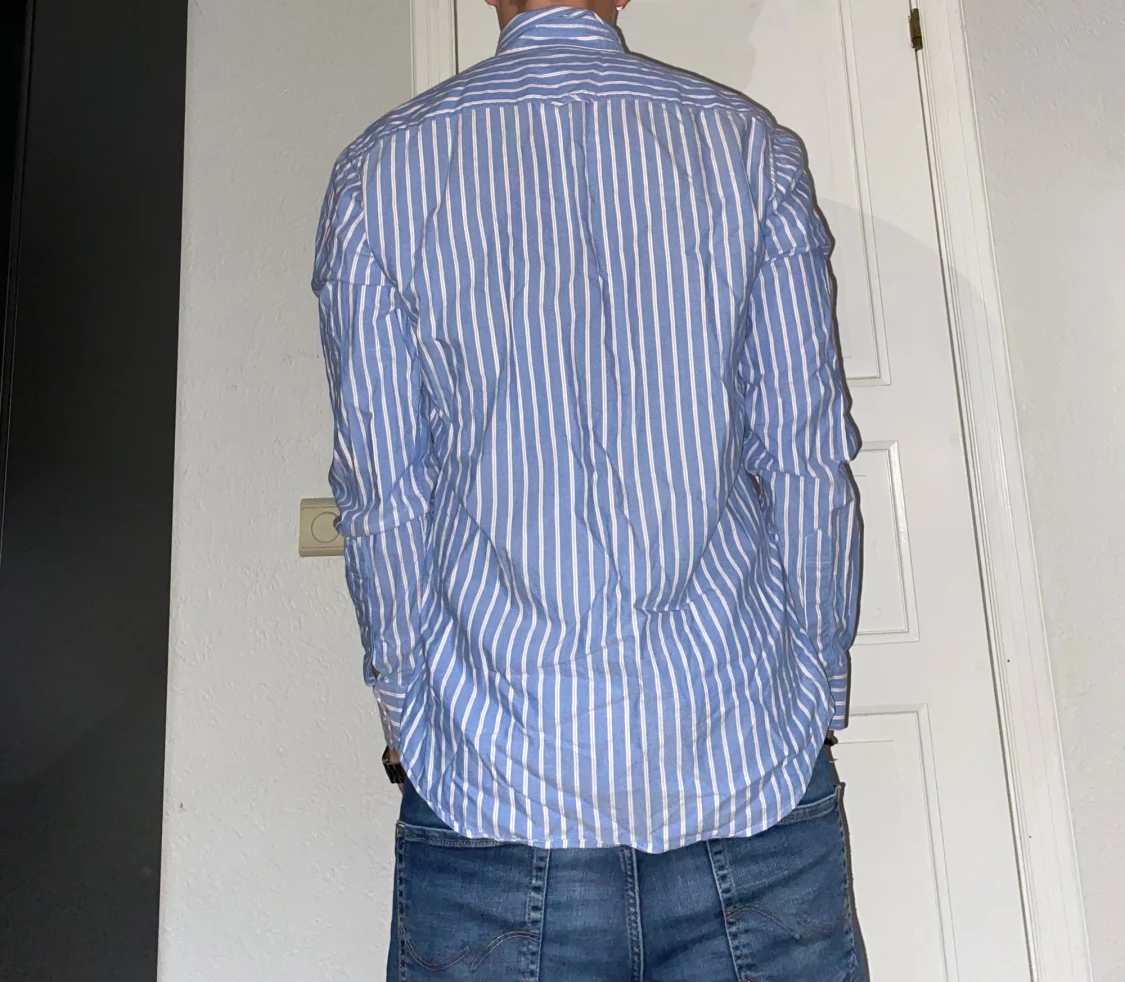 Blårandig skjorta från Morris  - 1