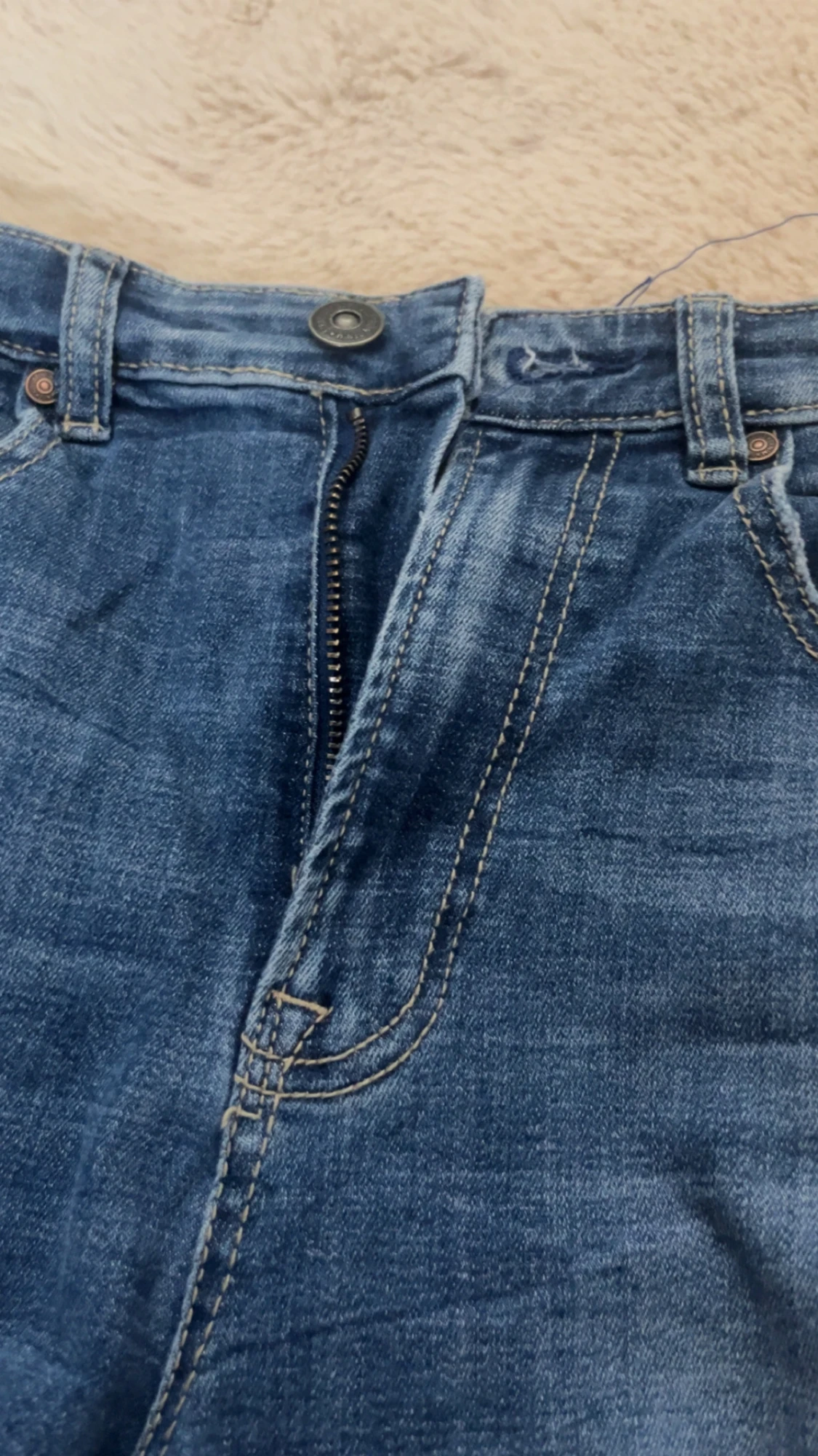 Blå bootcut jeans från Stradivarius - 3