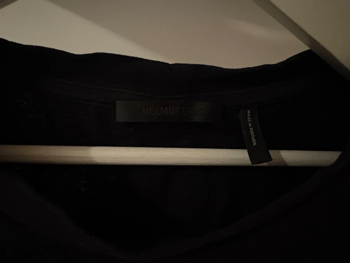 Svart Helmut Lang t-shirt i bomull - 2