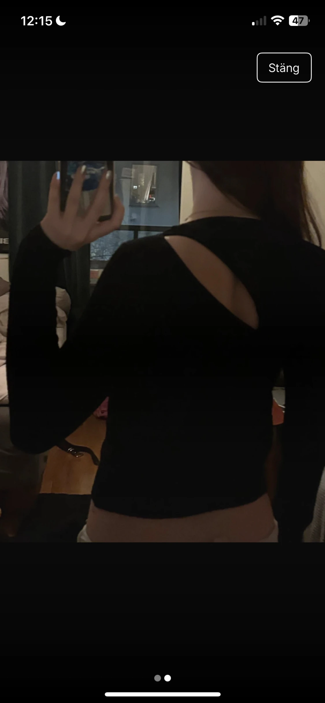 Svart assymetrisk topp - 2