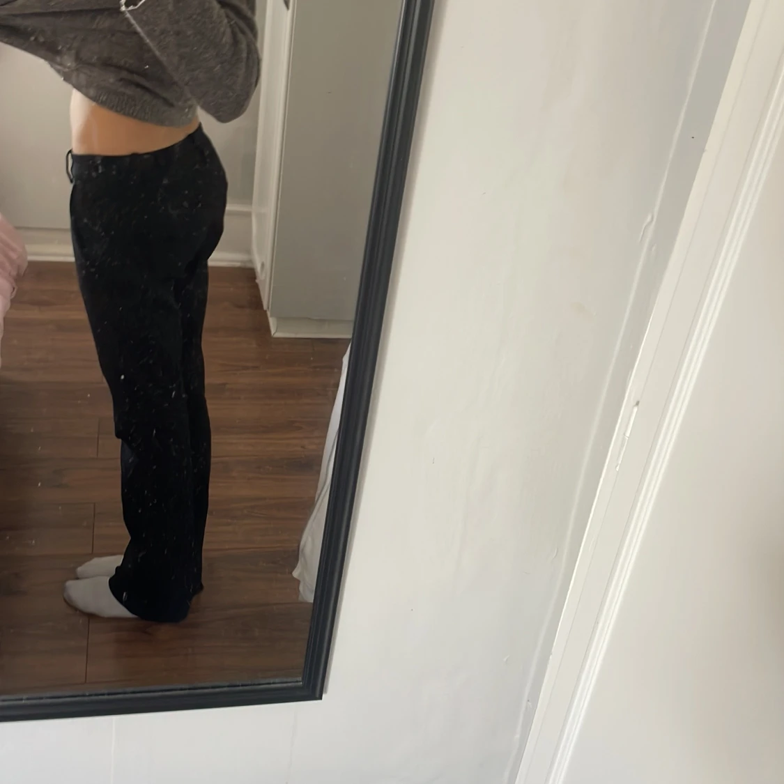 Svarta bootcut byxor - 2