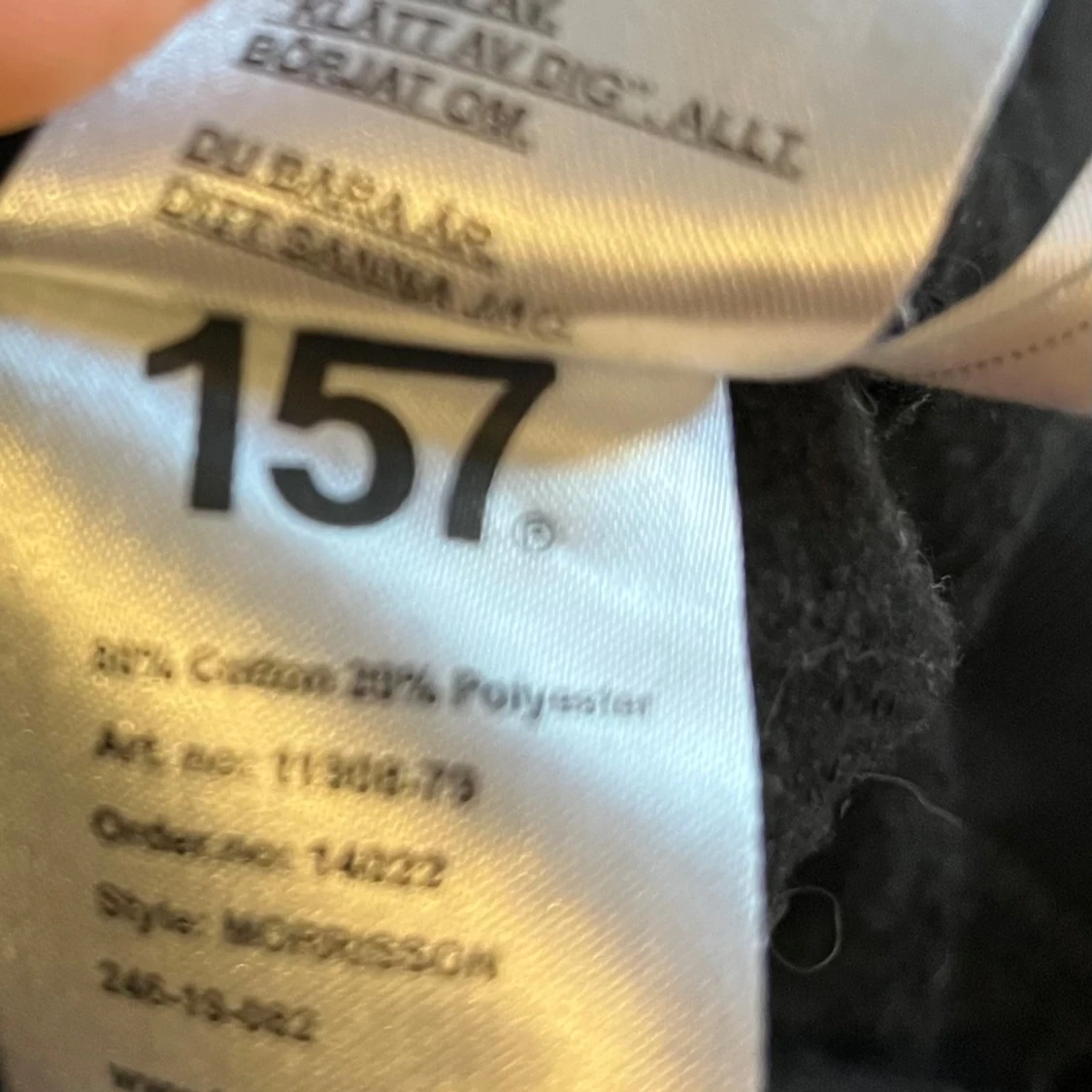 Svarta mjukisbyxor från 157, stl 140 - 2