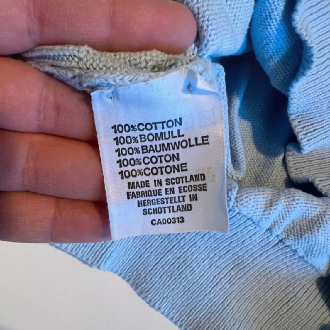 Ljusblå stickad tröja från Wolsey - 4