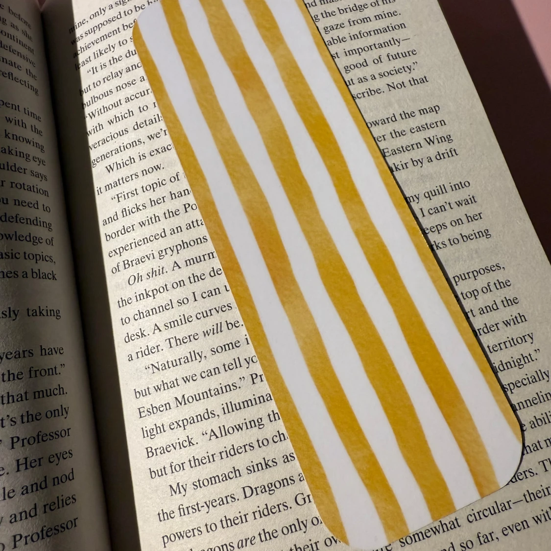 Laminerat handgjort bokmärke 