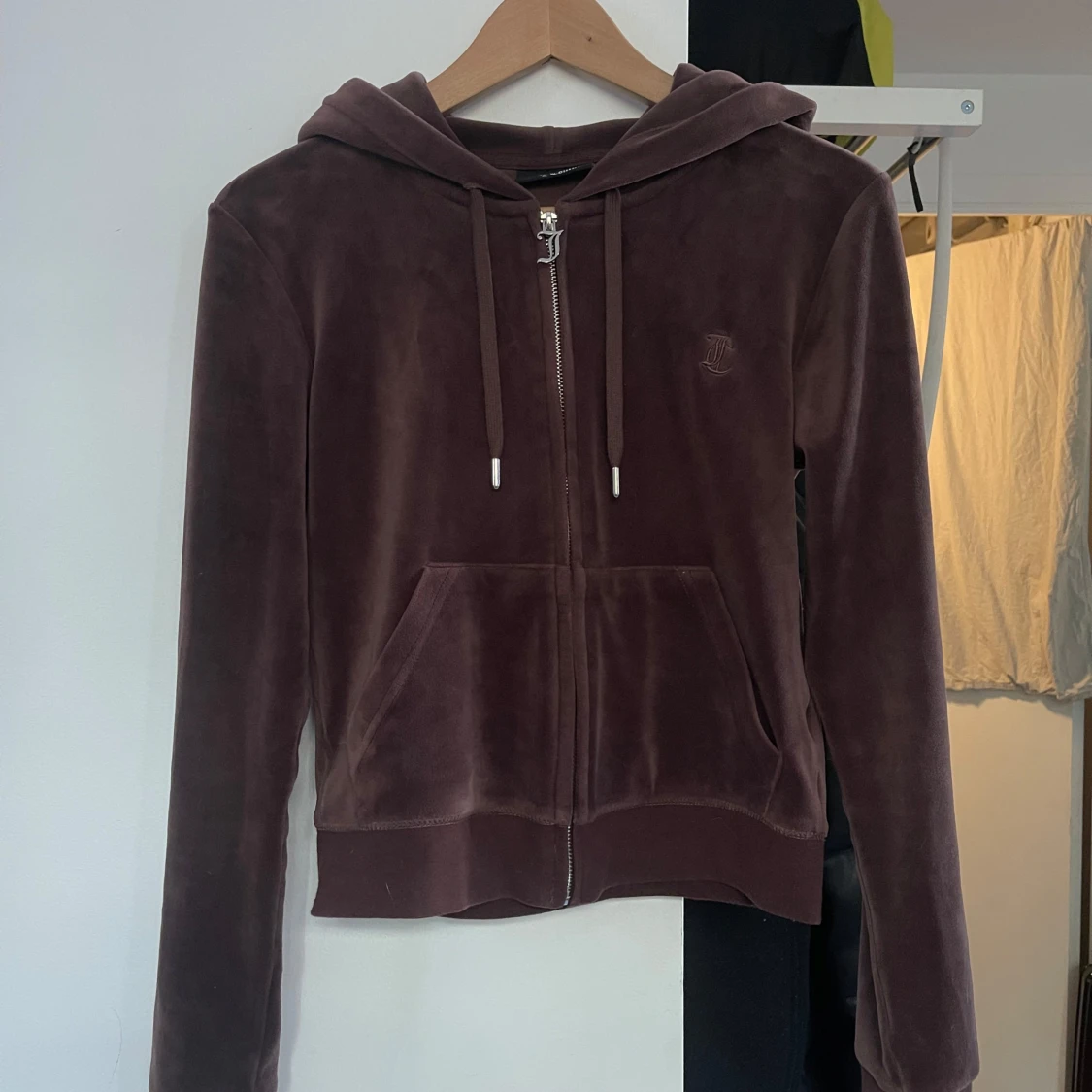 Brun velour hoodie från Juicy Couture
