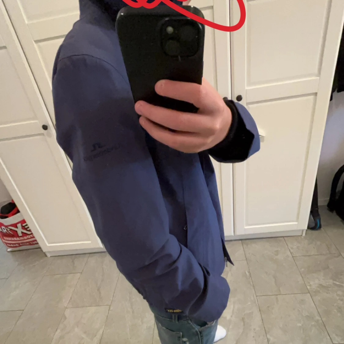 Blå vindjacka från J.Lindeberg - 4