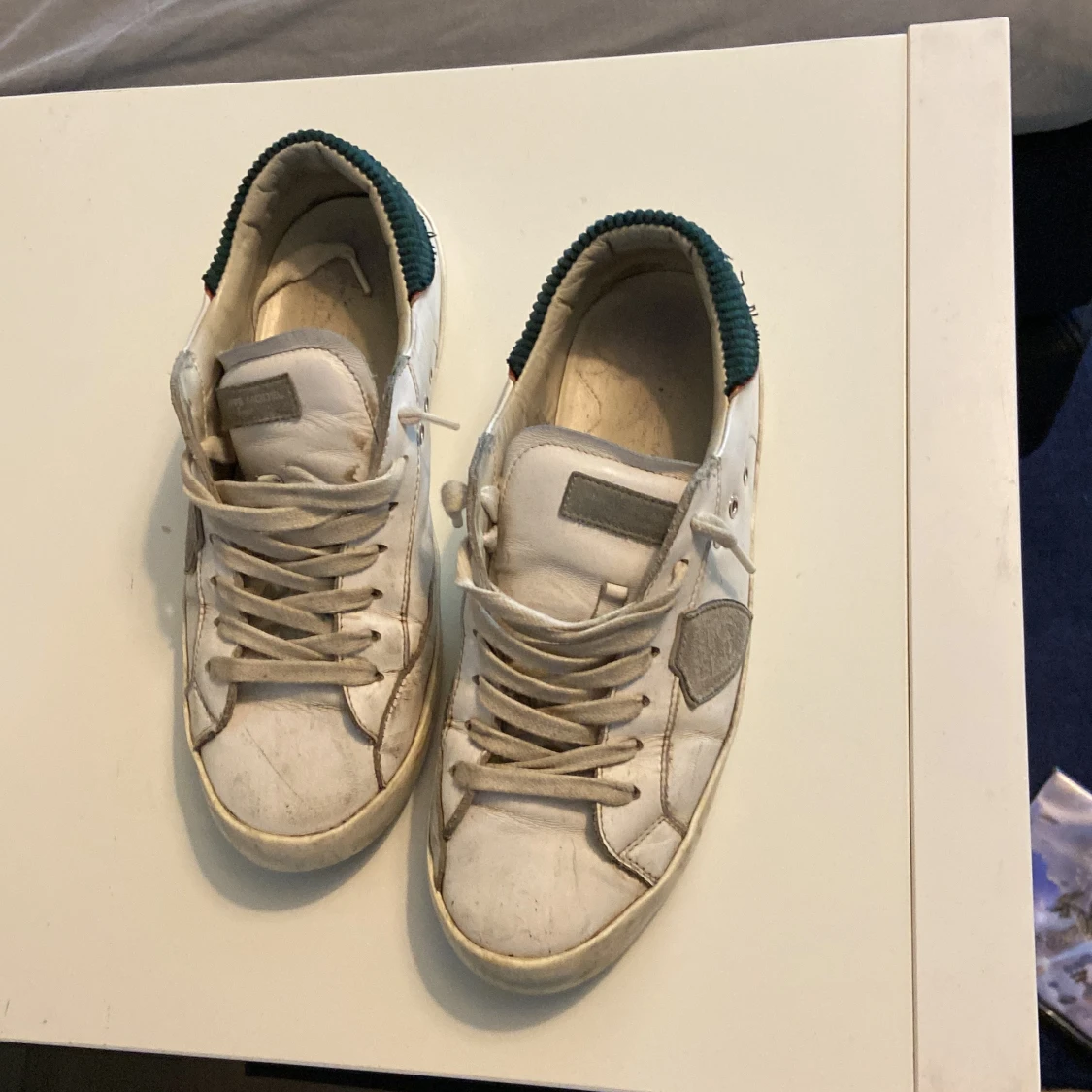 Philippe Model vita sneakers i skinn - 4