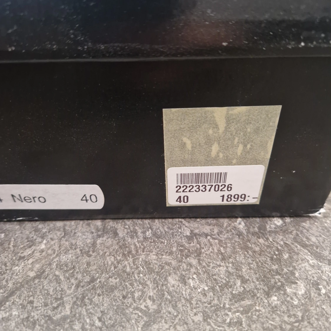 Svarta höga stövlar "Nero" i skinn fr Ella of Sweden str 40 - 4