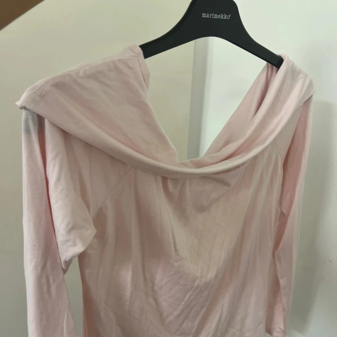 Ljusrosa långärmad topp . - 1