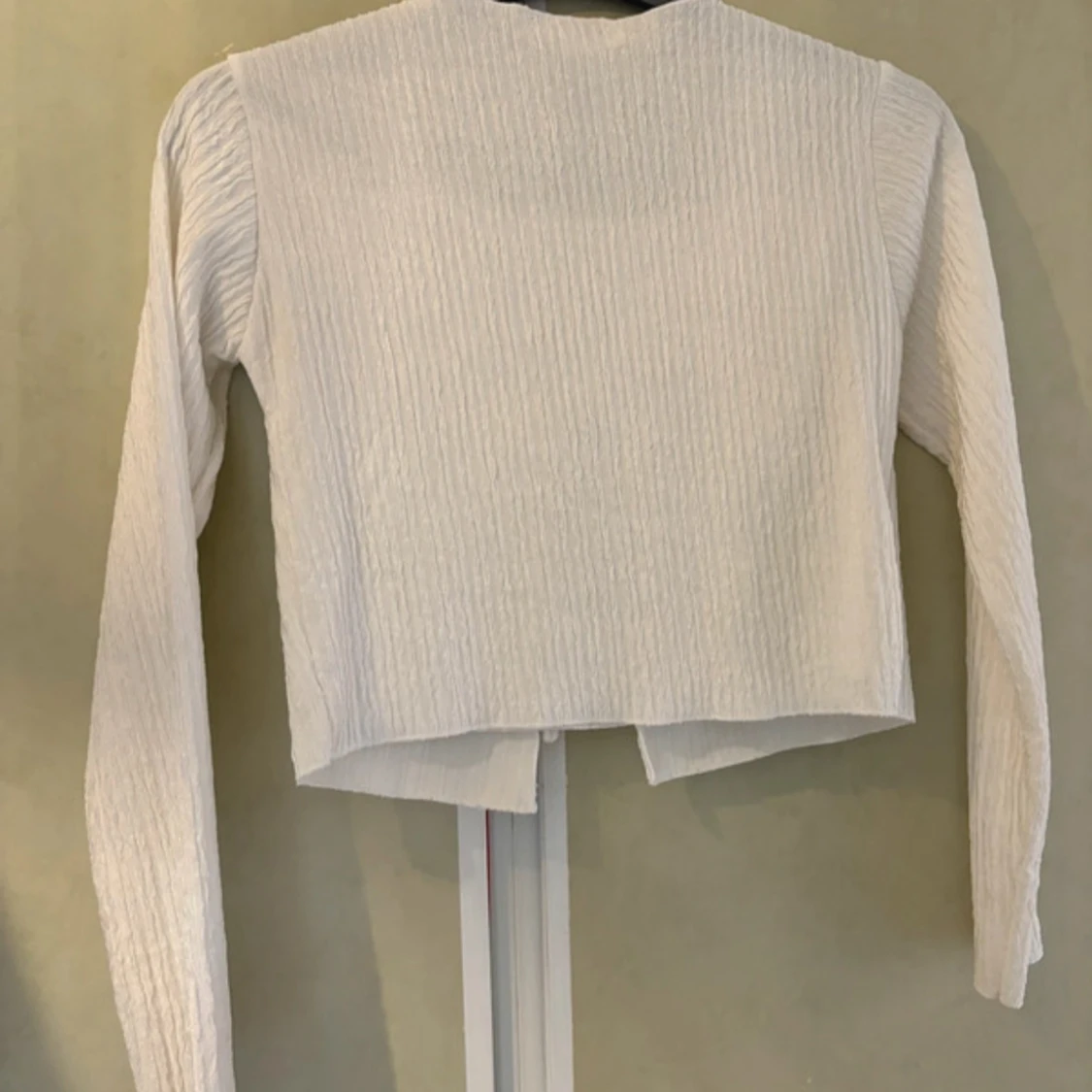 Vit söt coquette gullig topp blus tröja set twinset marknad unik detaljer ribbon bow knyta - 4