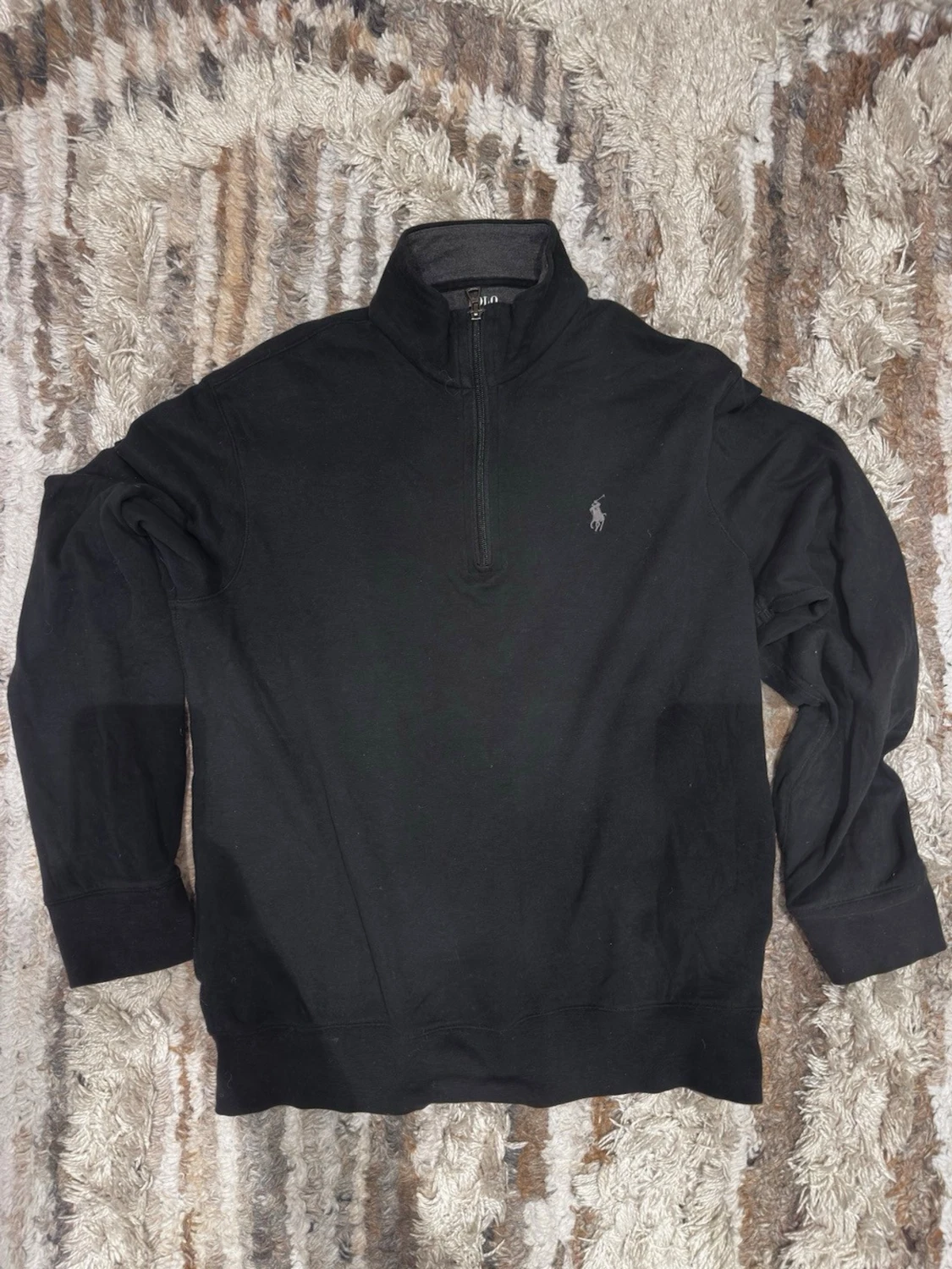 Svart half zip quarterzip tröja Polo Ralph Lauren - 2