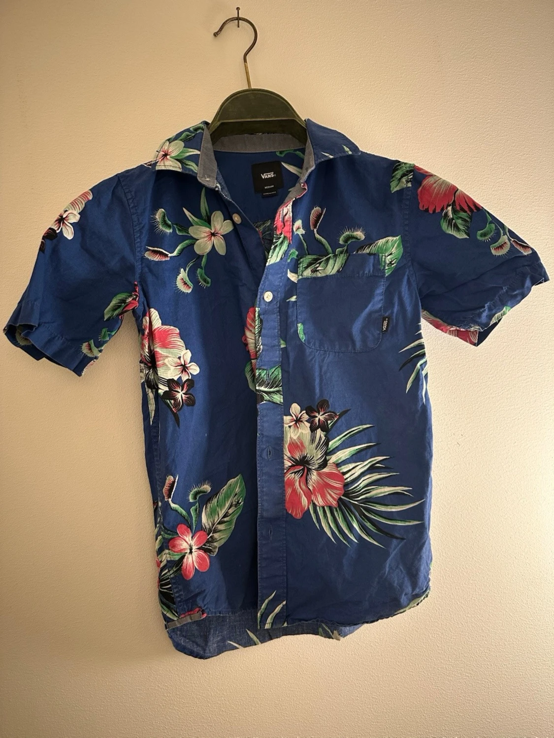 Blommig blå skjorta från Vans - 2