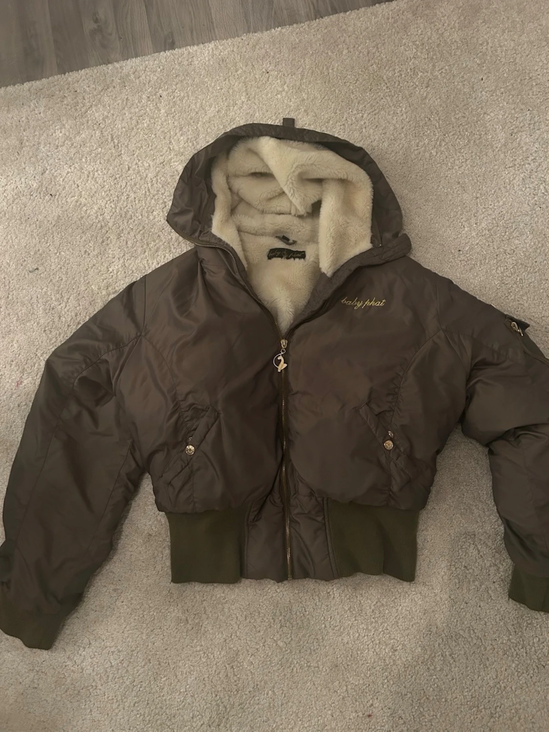 !!RESERVERAD!!! Brun pufferjacka från Baby Phat