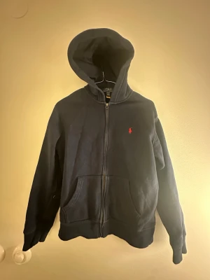 Ralph Lauren ziphoodie - Mörkblå juniorstrl L (14-16 år)