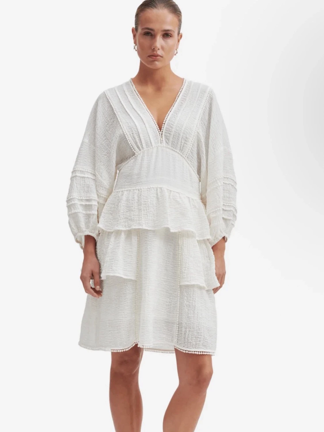 Vit Maliani klänning Second Female student klänning