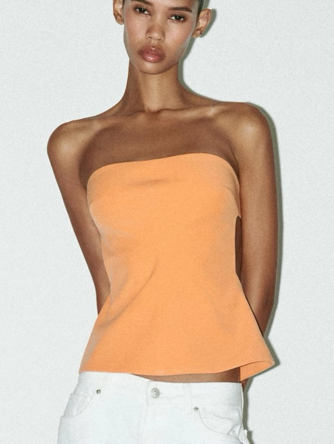 Orange topp Zara