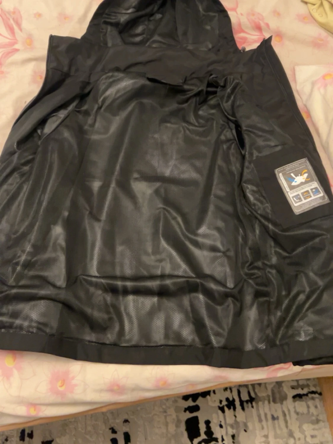 Svart Nike vindjacka med huva - 2