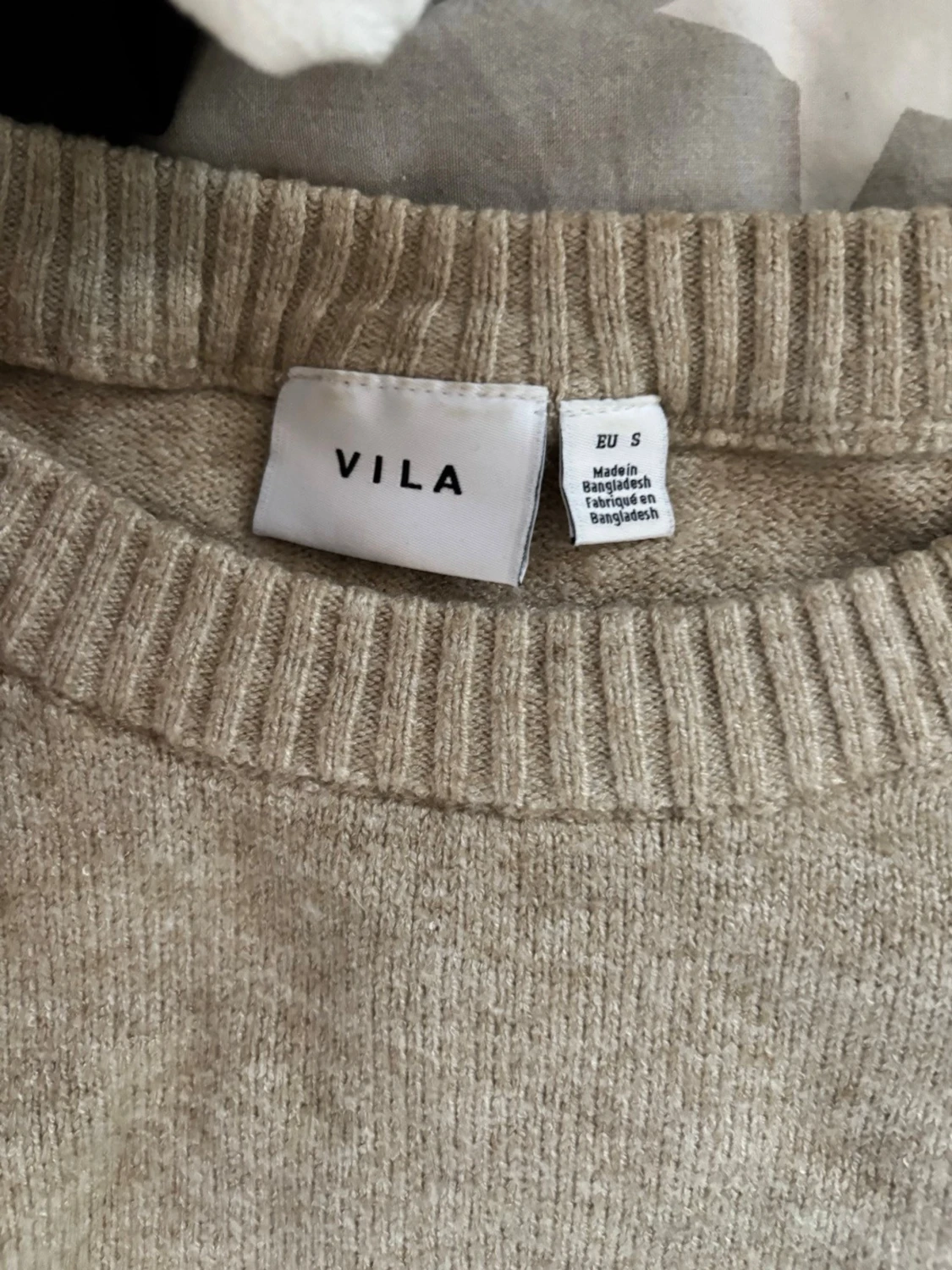 Beige stickad tröja - 3