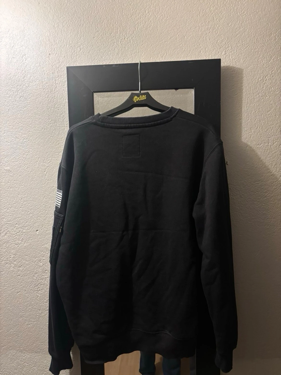 Svart NASA sweatshirt med patch - 1