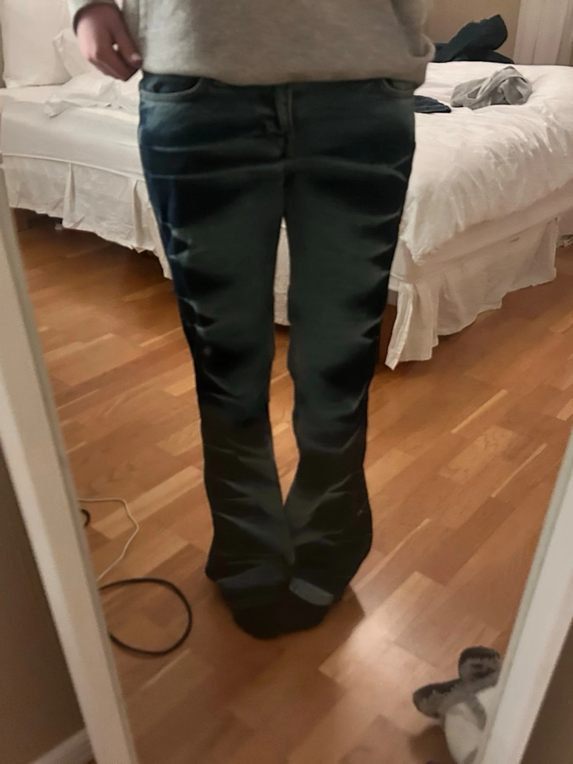 Weekday blå bootcut jeans - 1