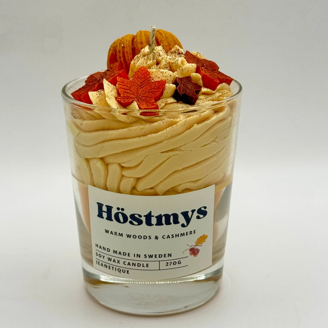 Höstmys Warm Woods & Cashmere Soy Wax Candle doftljus ljus