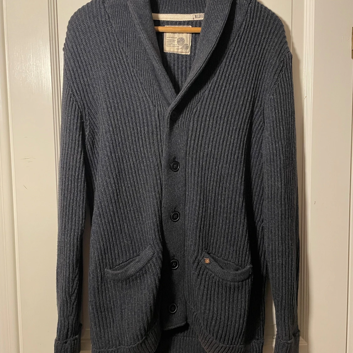 Mörkgrå ribbad kofta Jack & Jones - 1