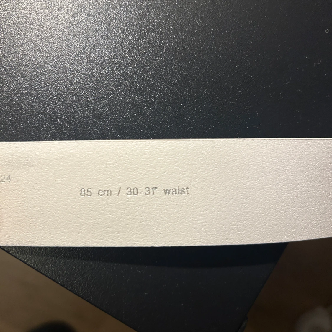 Vit skinnbälte från J.Lindeberg - 1