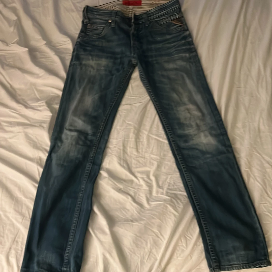 Replay Grover jeans blå straight fit