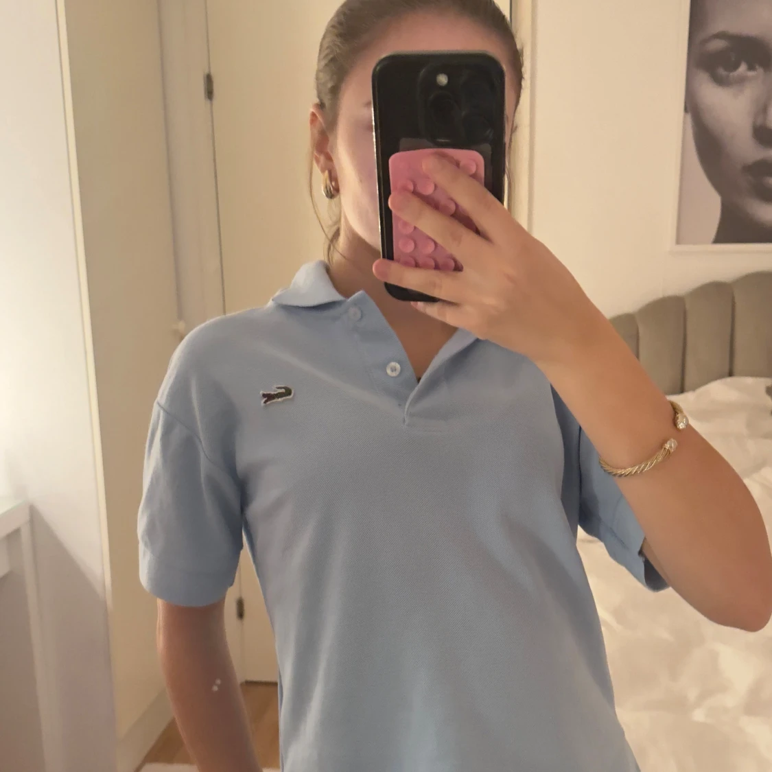 Ljusblå piké från Lacoste - 3