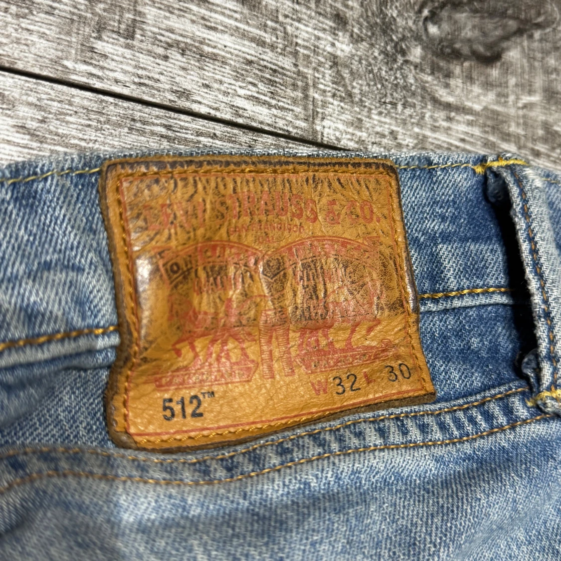 Levi's 512 ljusblå jeans W32 L30 - 3