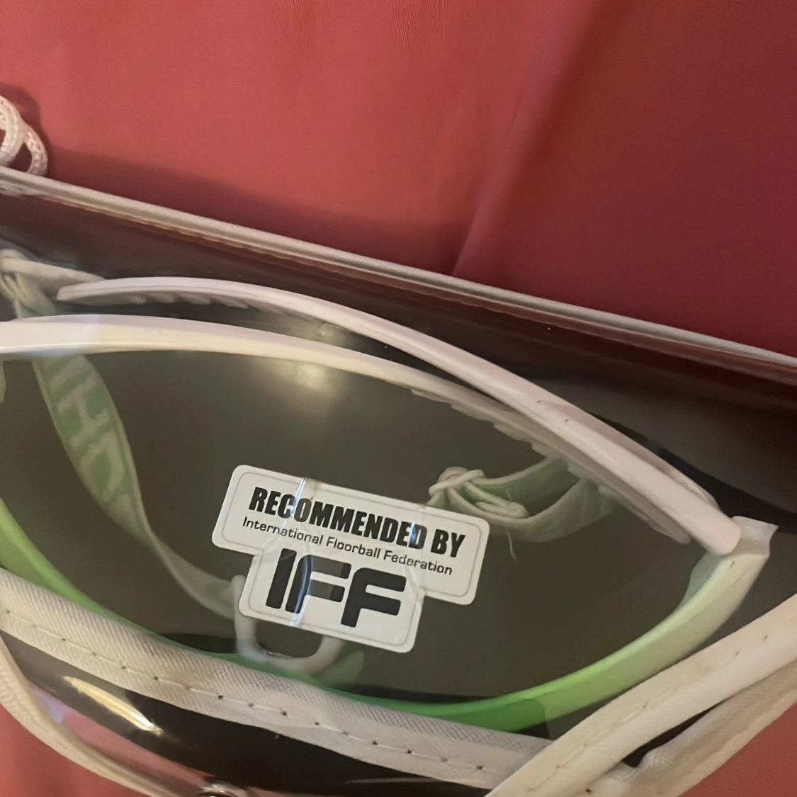 Unihoc innebandyglasögon grön/vit - 1