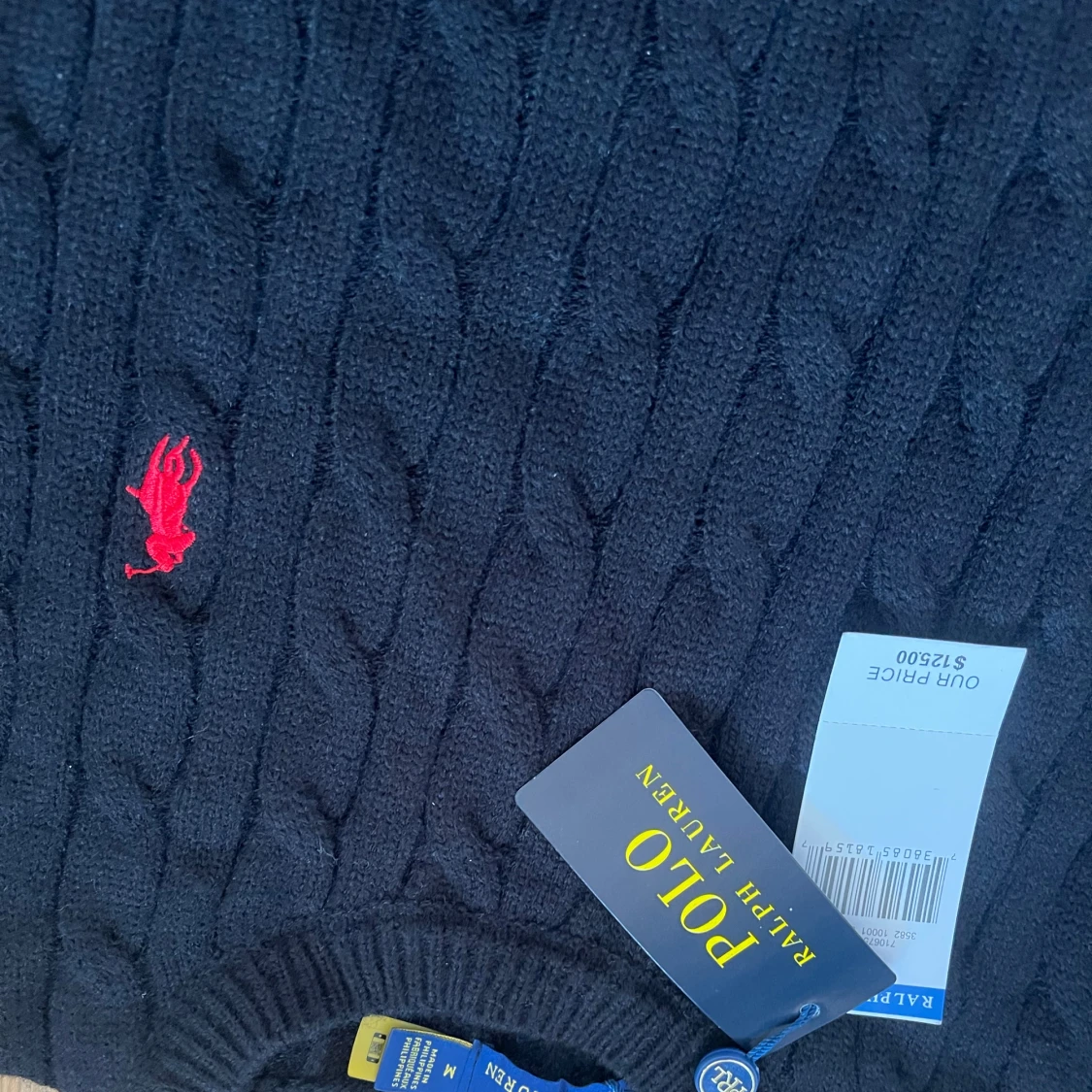 Svart stickad tröja Polo Ralph Lauren - 1