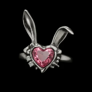 Silver ring kanin  - GRATIS GÅVA MED VARGE ORDER!! Supertrendig stockholmsstil tjejer, ring silver. Vinter ring smycke. Gjord av stål, jag svarar och skickar alltid snabbt!