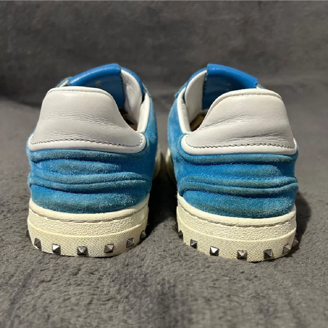 Valentino Garavani blå sneakers mocka - 2