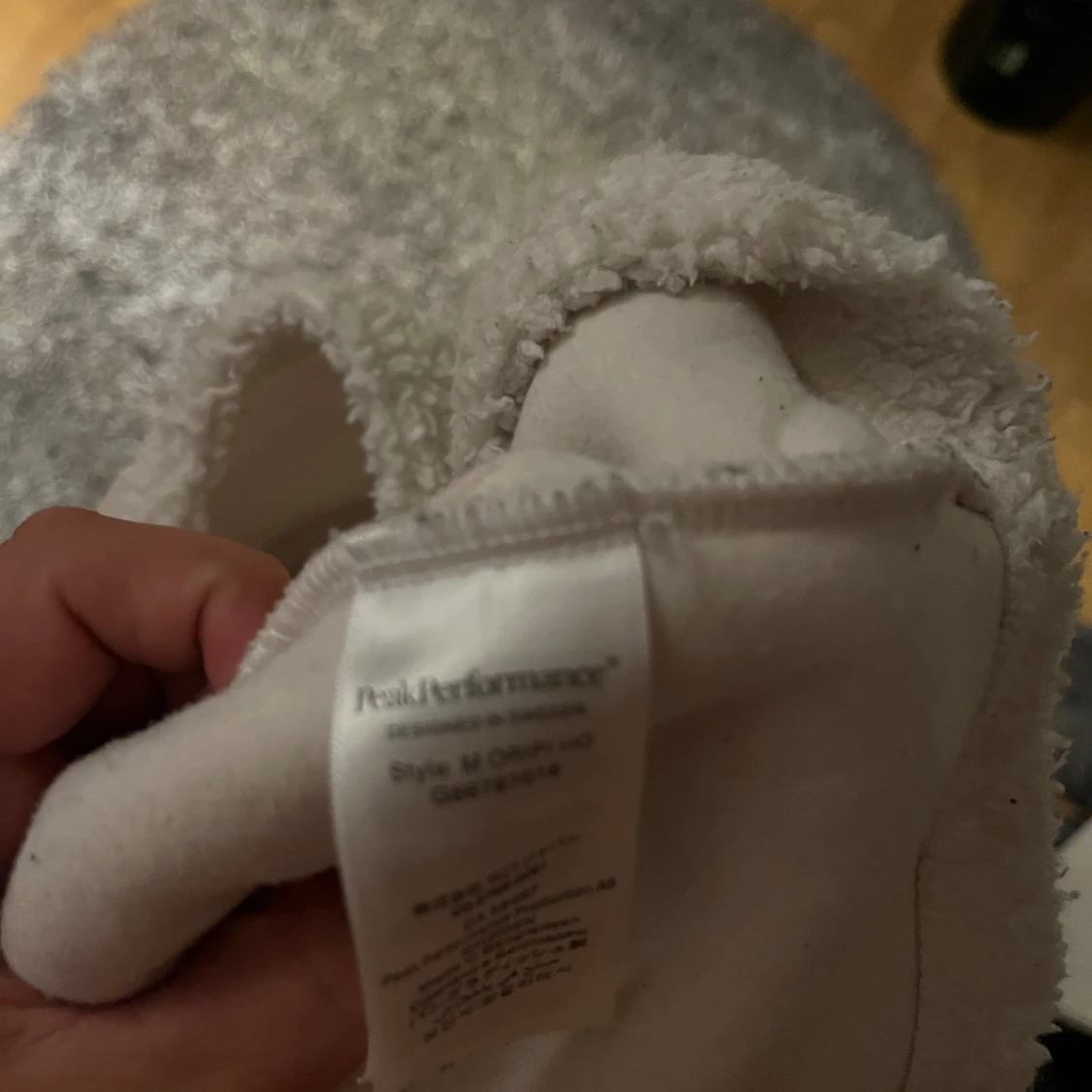 Vit teddyjacka Peak Performance XL