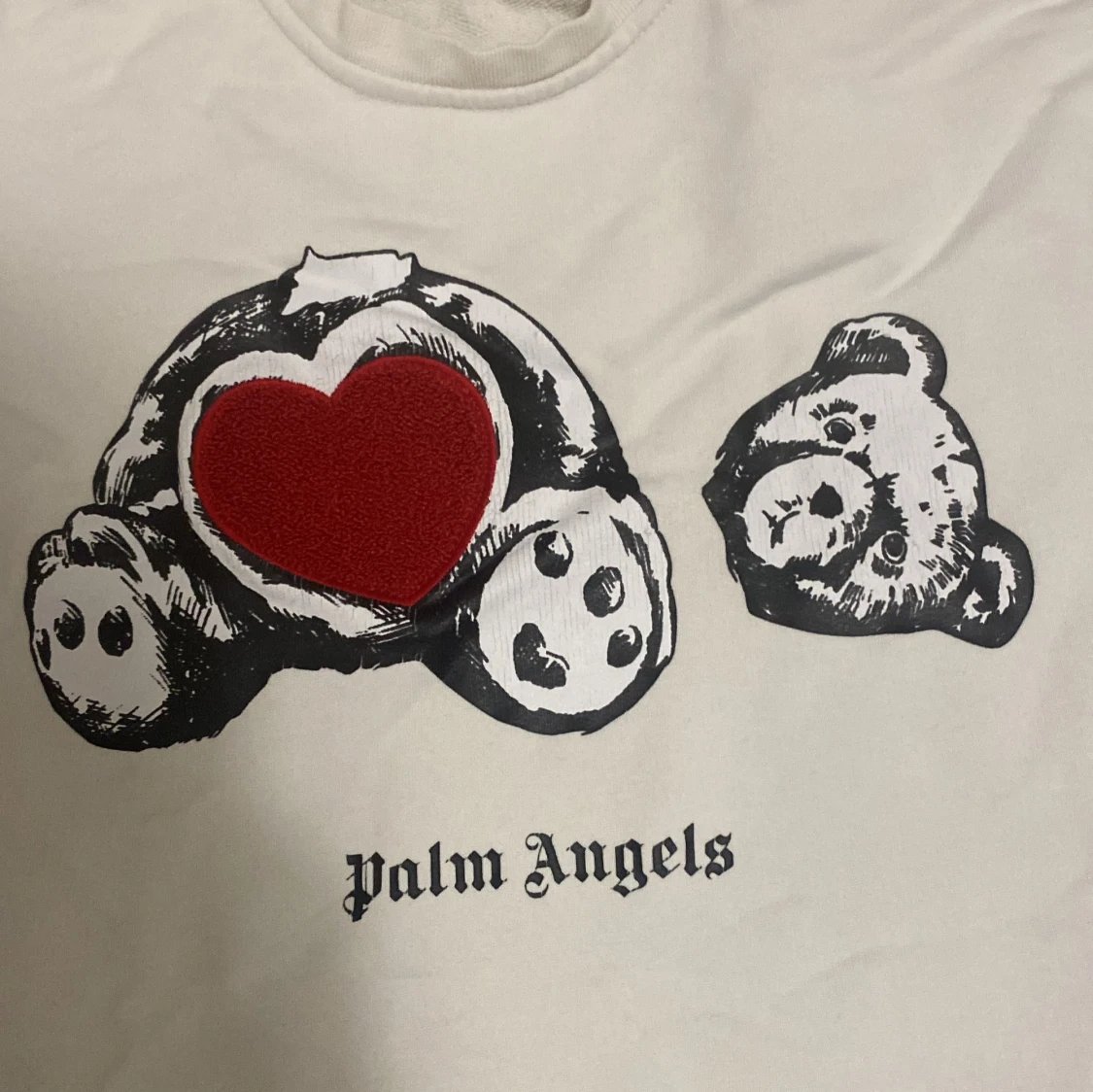 Vit Palm Angels tröja med nalletryck - 2