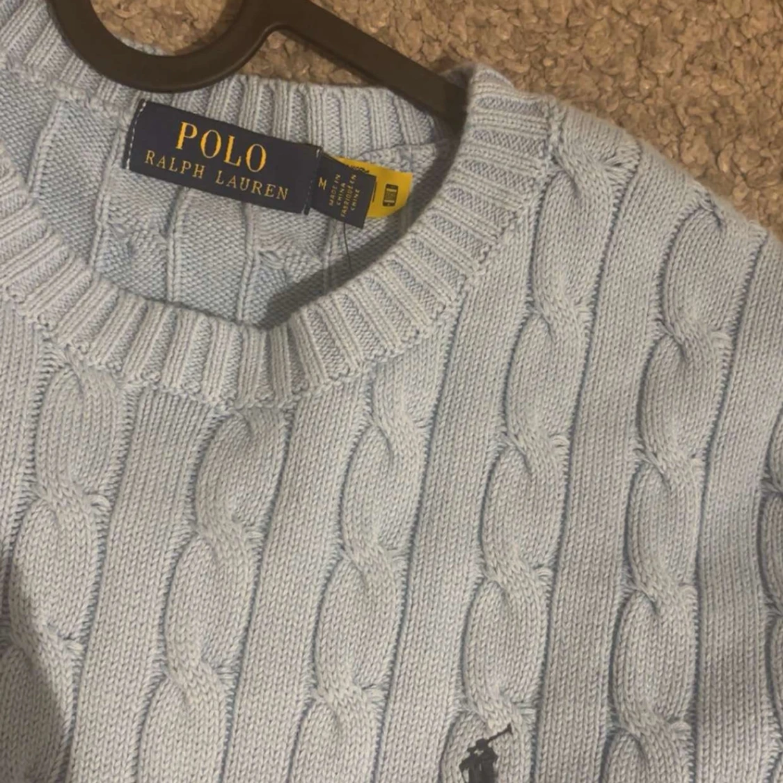 Grå kabelstickad tröja Polo Ralph Lauren - 1