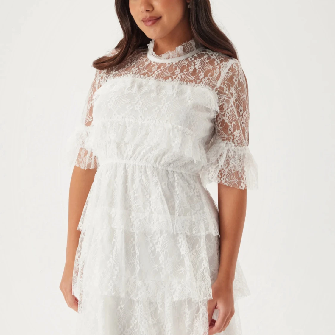 Frill lace dress