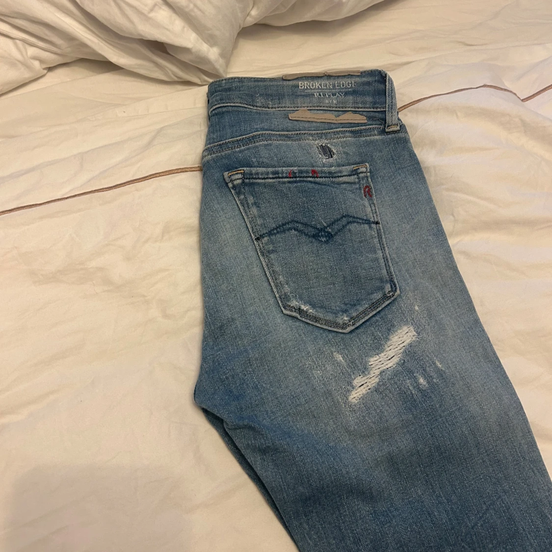 Replay Broken Edge ljusblå jeans 27/32 - 4