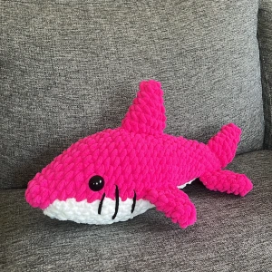 Virkad haj  - Handgjord virkad söt haj 