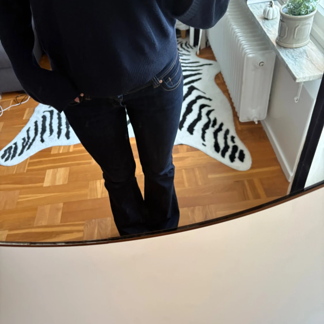 Slutsåld abrand jeans - 1