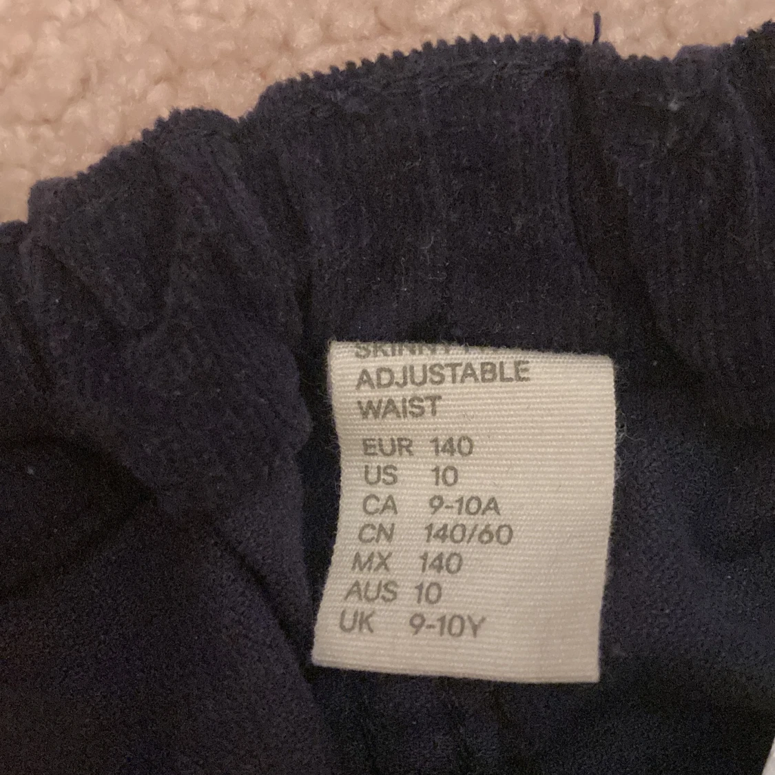 Mörkblå manchesterbyxor strl 140 💙💙💙 - 2