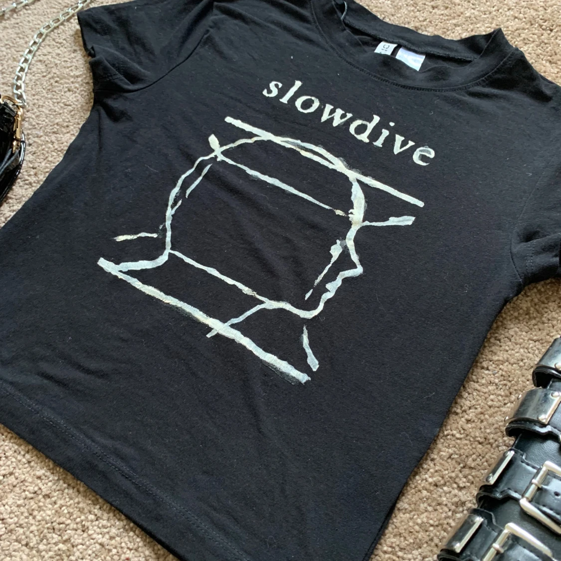 Hand-painted Slowdive Band Tee - 1