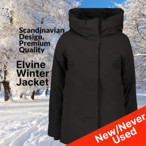 Elvine Premium Vinter Jacka - Elvine is a Swedish brand known for merging clean Scandinavian design with urban functionality. Built for real life —  timeless, durable, and effortlessly stylish.  ✅ Authentic Elvine piece ✅ Premium materials — built to last ✅ Windproof 5000mm protection ✅ Fully taped vital seams ✅ Warm even on the coldest winter nights ✅ Stretch fabric — never stiff ✅ Comfortable Slim modern fit ✅ Subtle Elvine detailing  ✅ Strong Magnetic closure at the front   Condition: ⭐ New/Never Used  Perfect for both ci