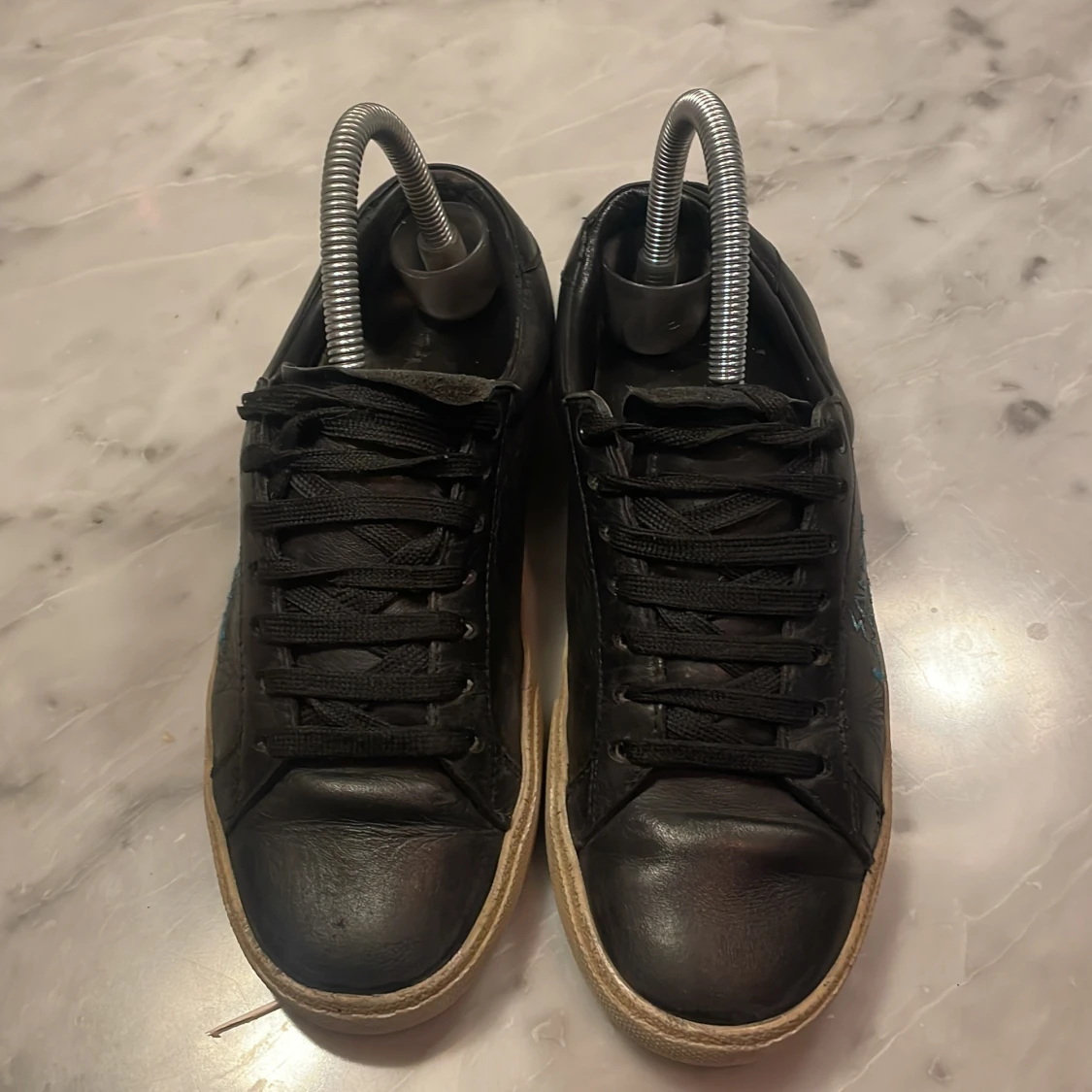 Svarta Saint Laurent sneakers i skinn - 4
