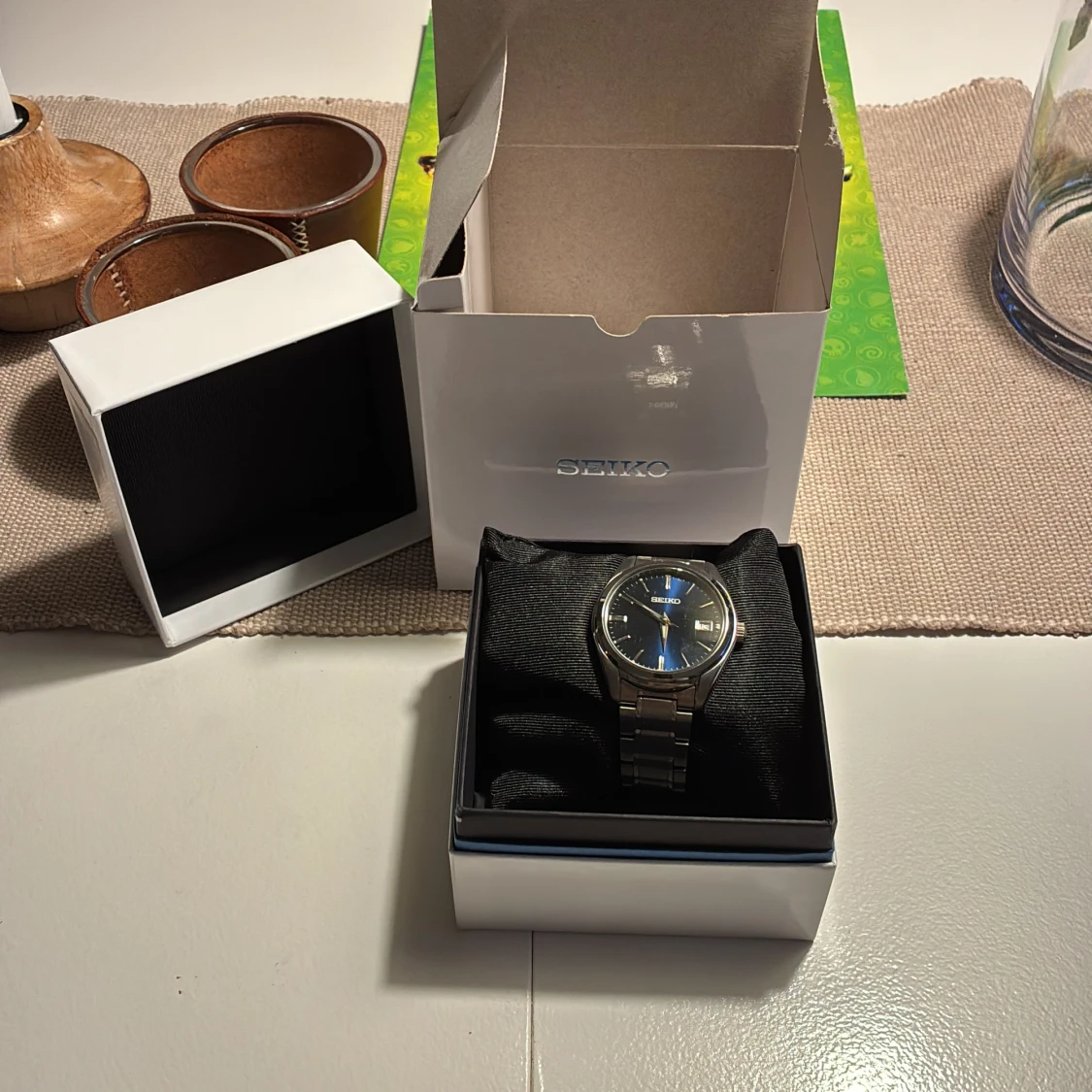 Seiko klocka stål/blå SUR309P1