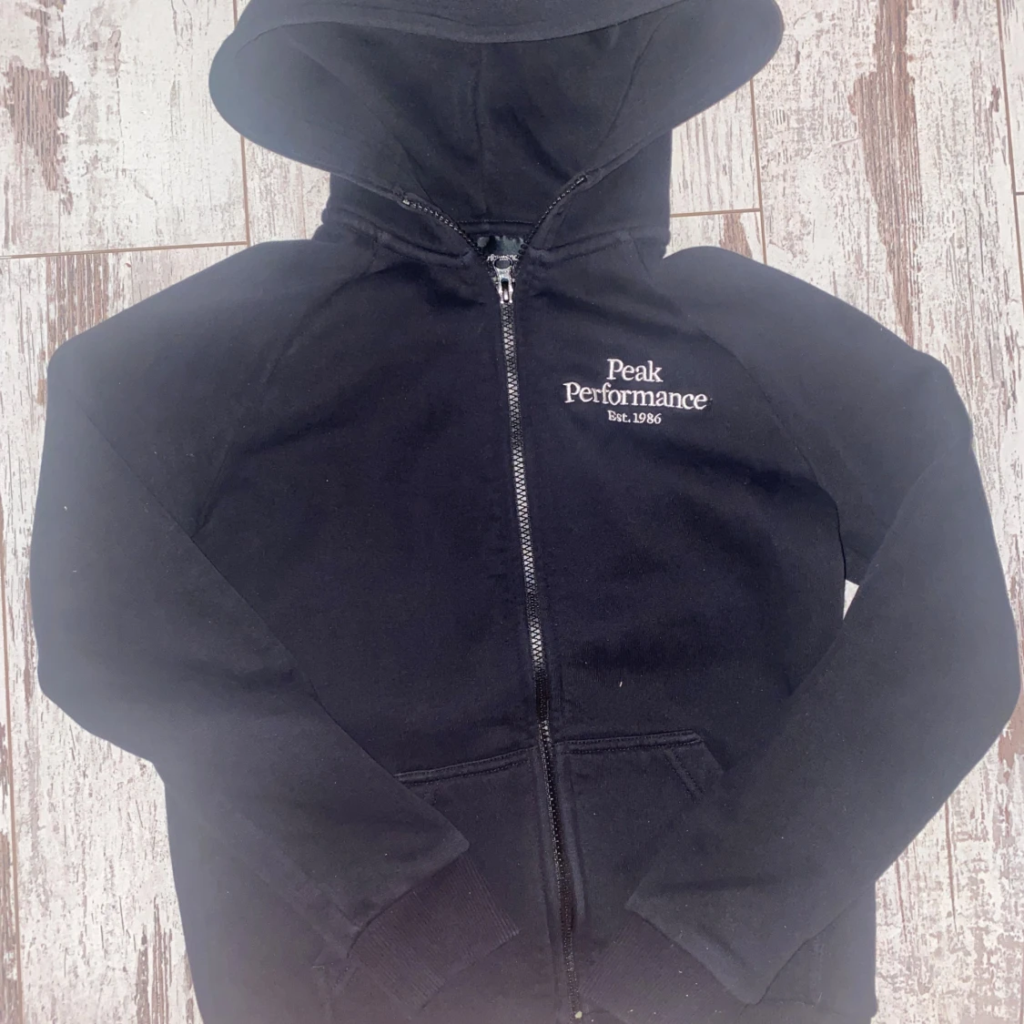 Svart hoodie Peak Performance XS - 3