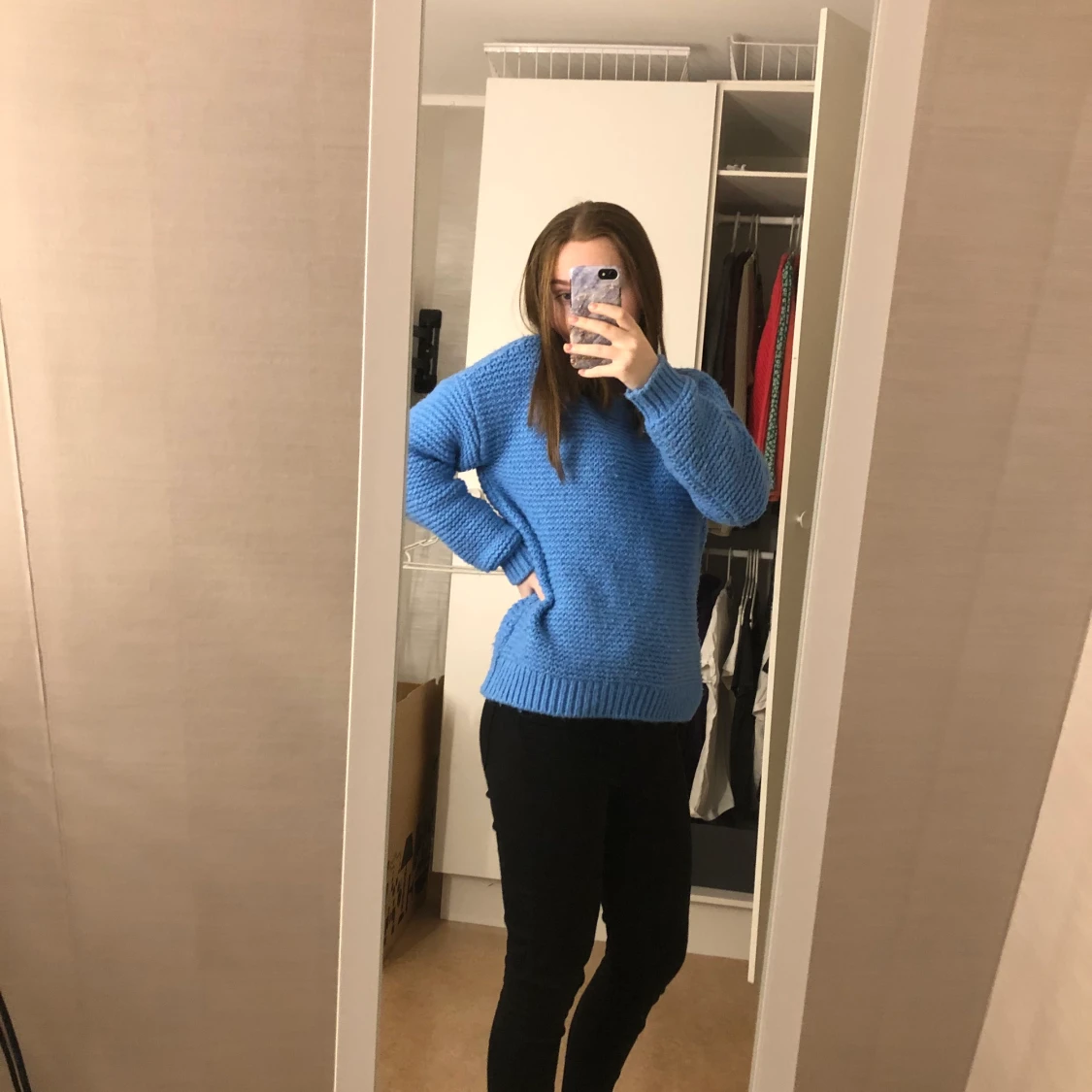 Stikad tröja från bikbok  - 90