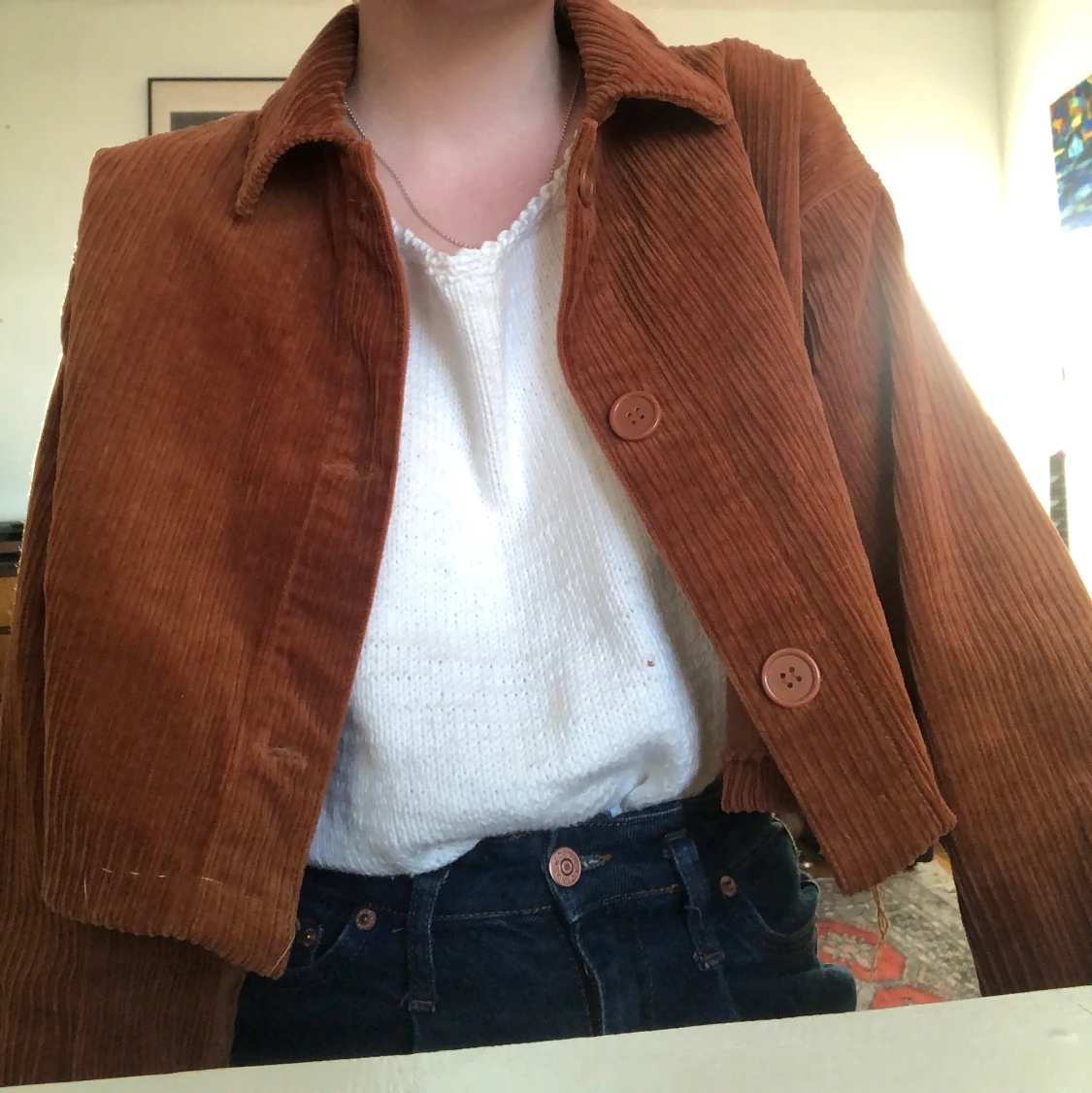 Brun manchester jacka - 90